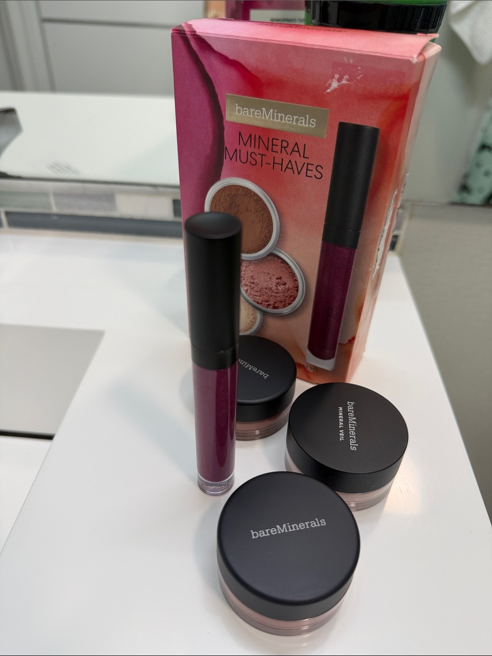bareMinerals Highlighter & Lip Gloss Set - Plum, Champagne, Bronze